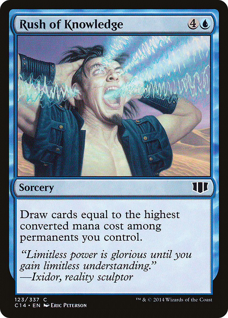 Rush of Knowledge (C14-123) [Commander 2014] MTG Single Wizards of the Coast