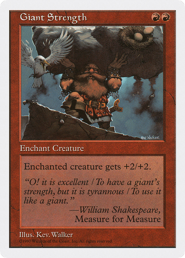 Giant Strength (5ED-233) [Fifth Edition] MTG Single Wizards of the Coast