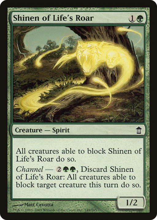 Shinen of Life's Roar (SOK-149) [Saviors of Kamigawa] MTG Single Wizards of the Coast