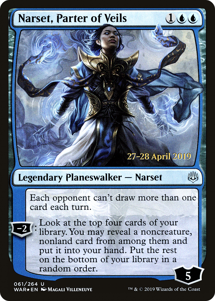 Narset, Parter of Veils (PRE-061) [War of the Spark Promos] Foil MTG Single Wizards of the Coast