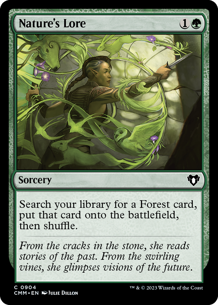Nature's Lore (CMM-904) [Commander Masters] MTG Single Wizards of the Coast