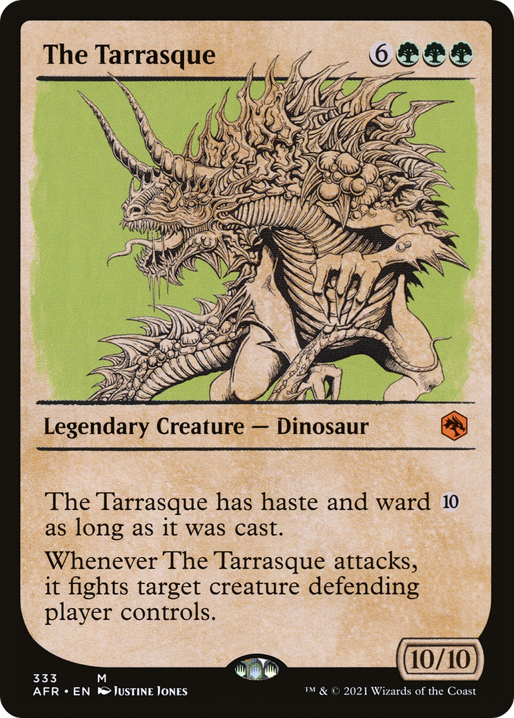 The Tarrasque (AFR-333) [Adventures in the Forgotten Realms] (Showcase) Foil MTG Single Wizards of the Coast