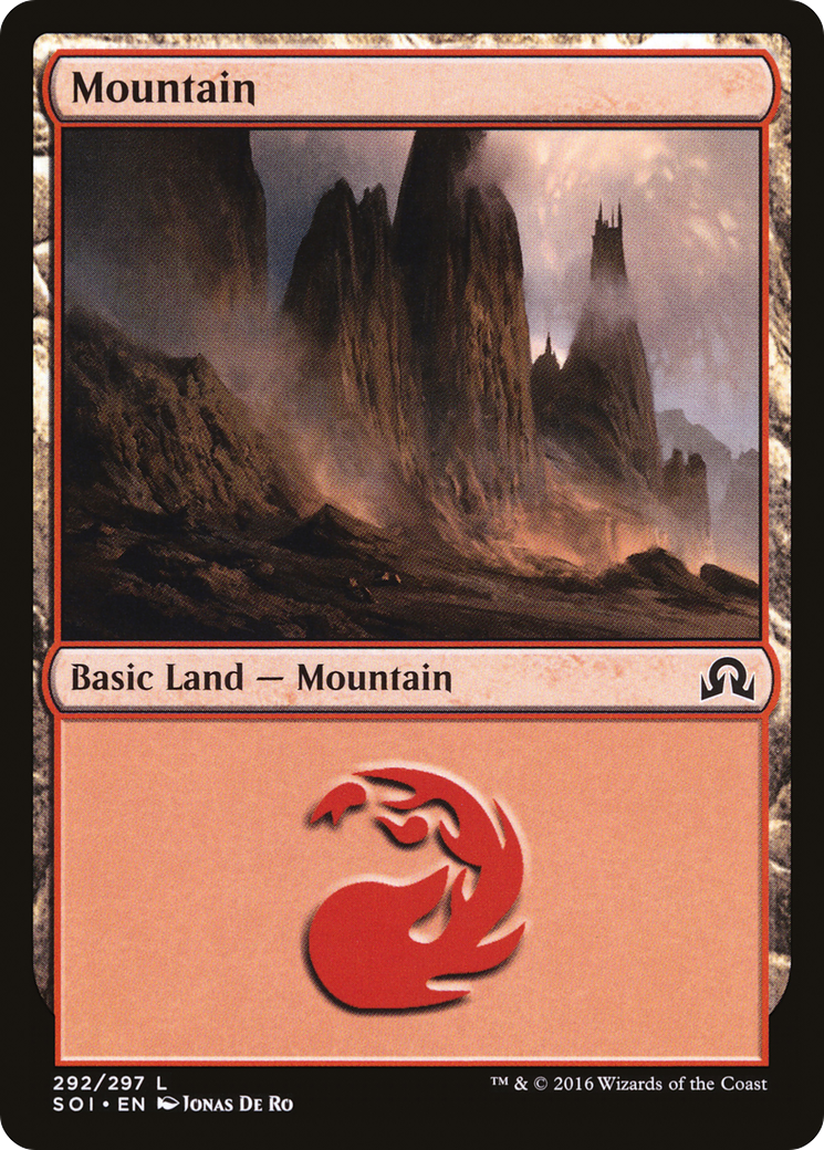 Mountain (292) (SOI-292) [Shadows over Innistrad] MTG Single Wizards of the Coast