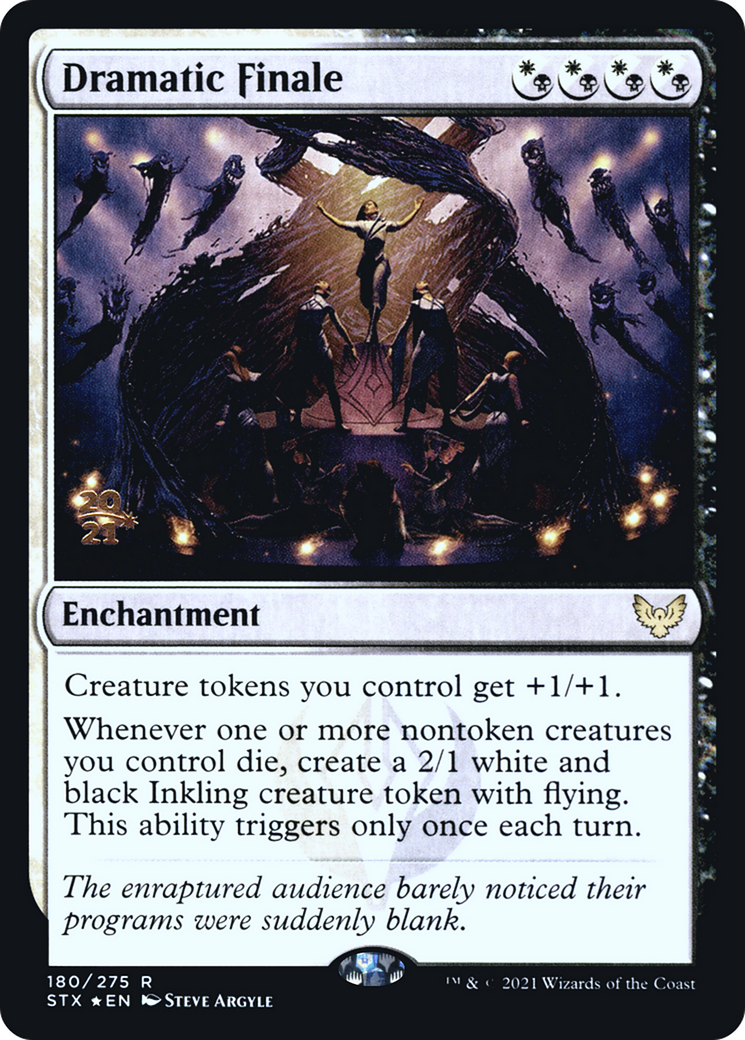 Dramatic Finale (PRE-180) [Strixhaven: School of Mages Promos] Foil MTG Single Wizards of the Coast