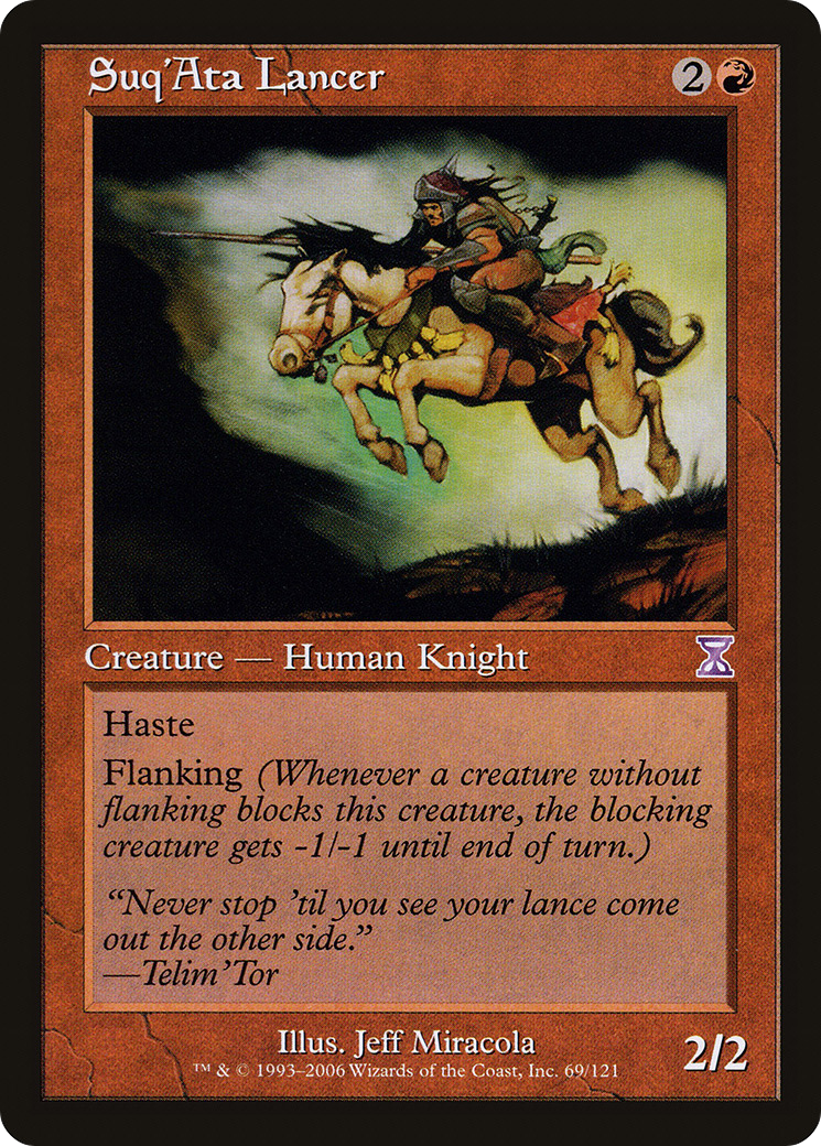 Suq'Ata Lancer (TSB-069) [Time Spiral Timeshifted] Foil MTG Single Wizards of the Coast