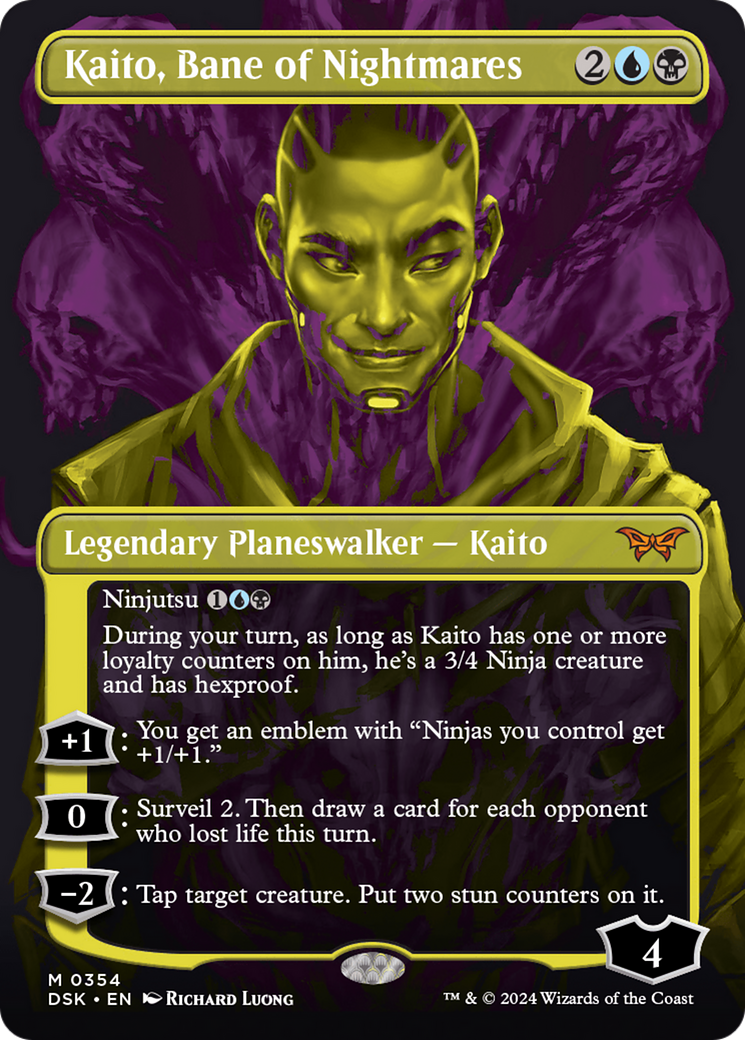 Kaito, Bane of Nightmares (DSK-354) [Duskmourn: House of Horror] (Borderless) MTG Single Wizards of the Coast