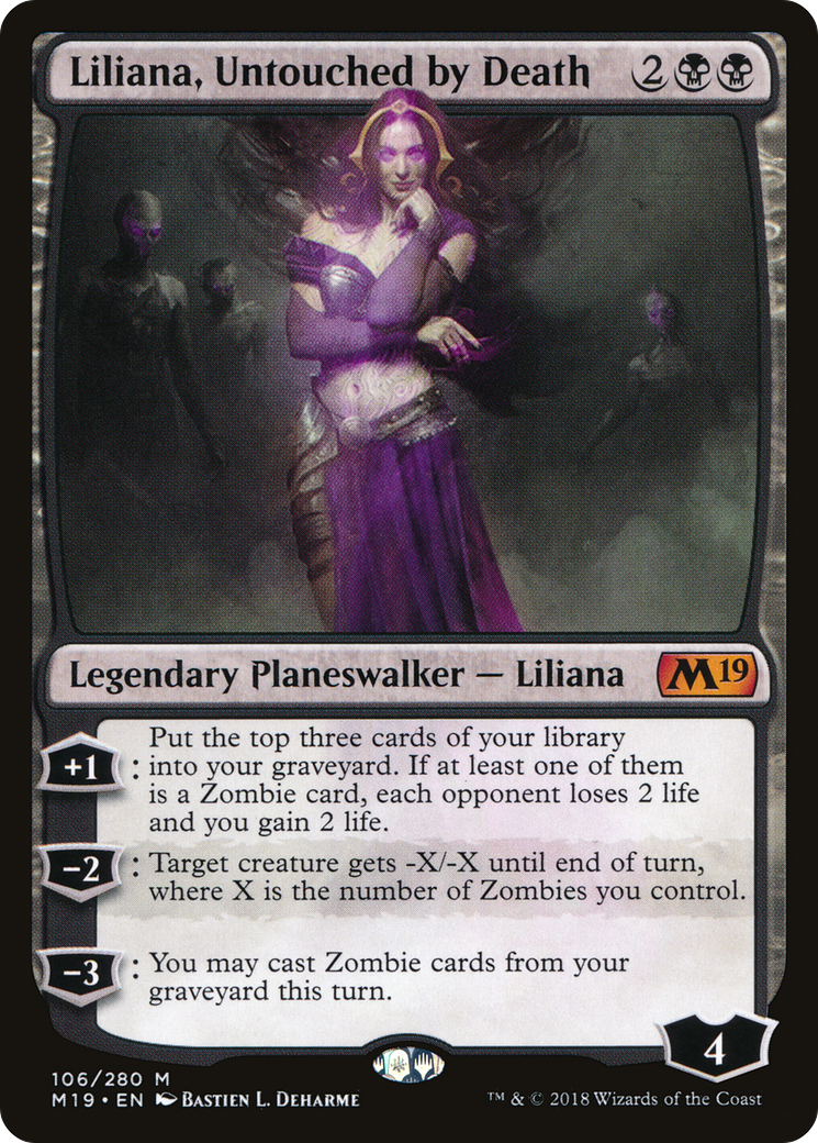 Liliana, Untouched by Death (M19-106) [Core Set 2019] MTG Single Wizards of the Coast