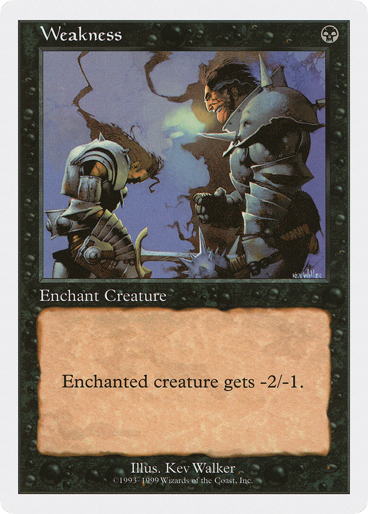 Weakness (BRB-096) [Misc] Battle Royale Box Set MTG Single Wizards of the Coast
