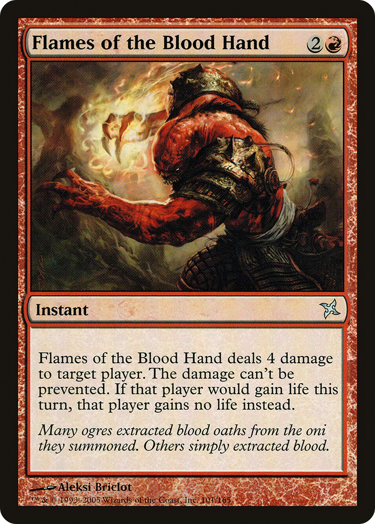 Flames of the Blood Hand (BOK-101) [Betrayers of Kamigawa] MTG Single Wizards of the Coast