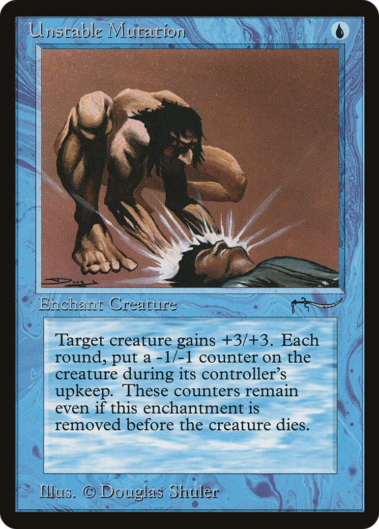 Unstable Mutation (ARN-) [Oldschool] Arabian Nights MTG Single Wizards of the Coast