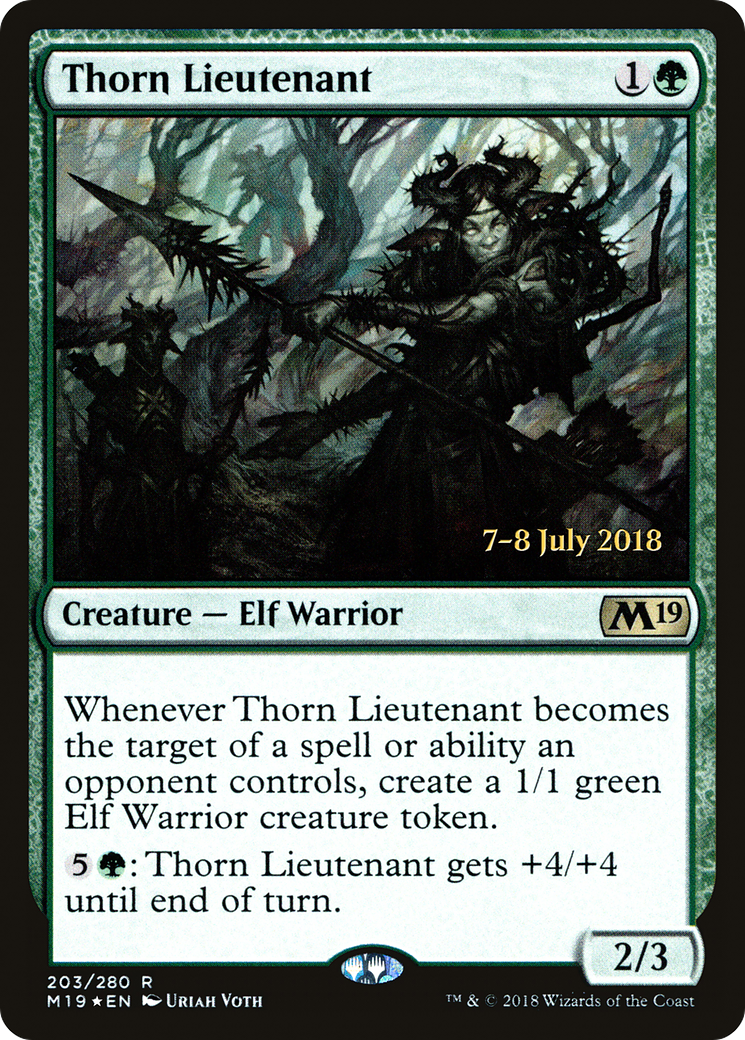 Thorn Lieutenant (PRE-203) [Core Set 2019 Promos] Foil MTG Single Wizards of the Coast