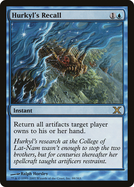 Hurkyl's Recall (10E-088) [Tenth Edition] MTG Single Wizards of the Coast