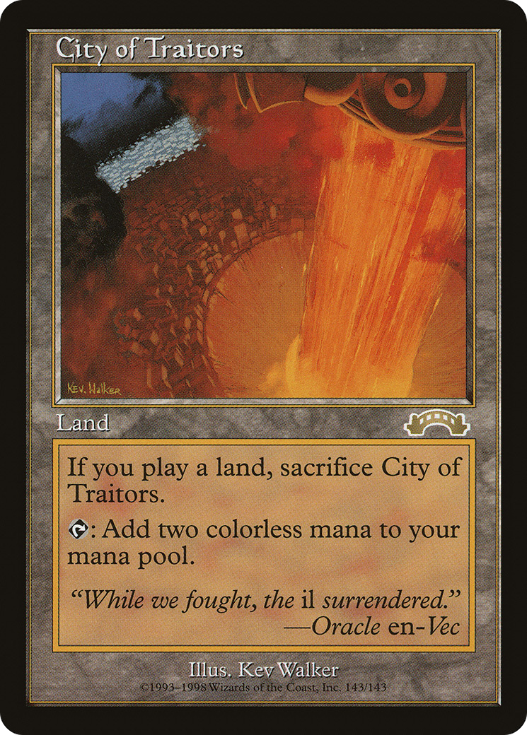 City of Traitors (EXO-143) [Exodus] MTG Single Wizards of the Coast