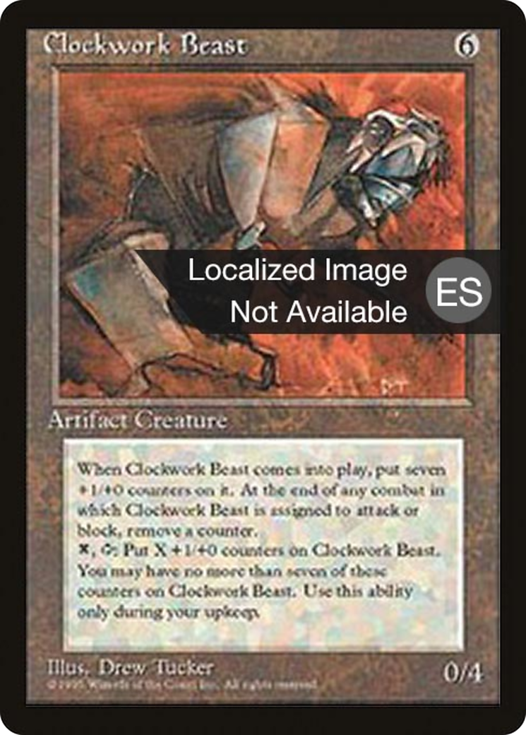 Clockwork Beast (4BB-) [Fourth Edition Foreign Black Border] MTG Single Wizards of the Coast