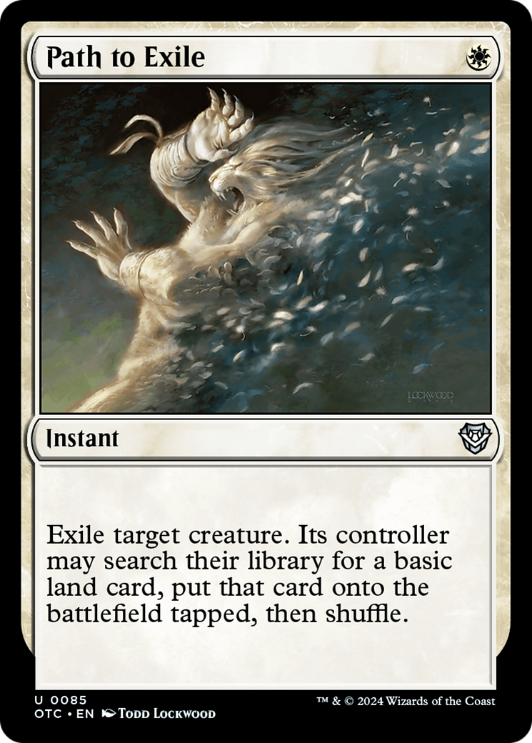 Path to Exile (OTC-085) [Outlaws of Thunder Junction Commander] MTG Single Wizards of the Coast