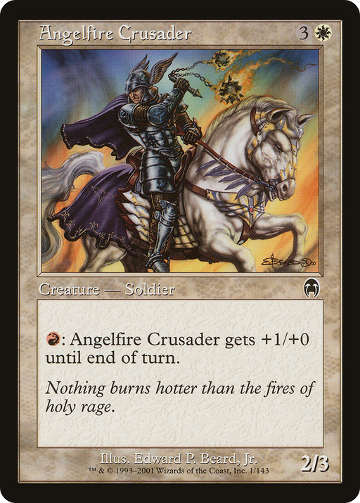 Angelfire Crusader (APC-001) [Apocalypse] MTG Single Wizards of the Coast