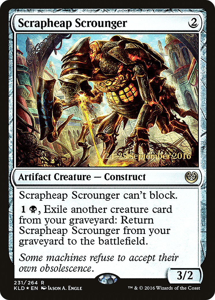 Scrapheap Scrounger (PRE-231) [Kaladesh Promos] Foil MTG Single Wizards of the Coast