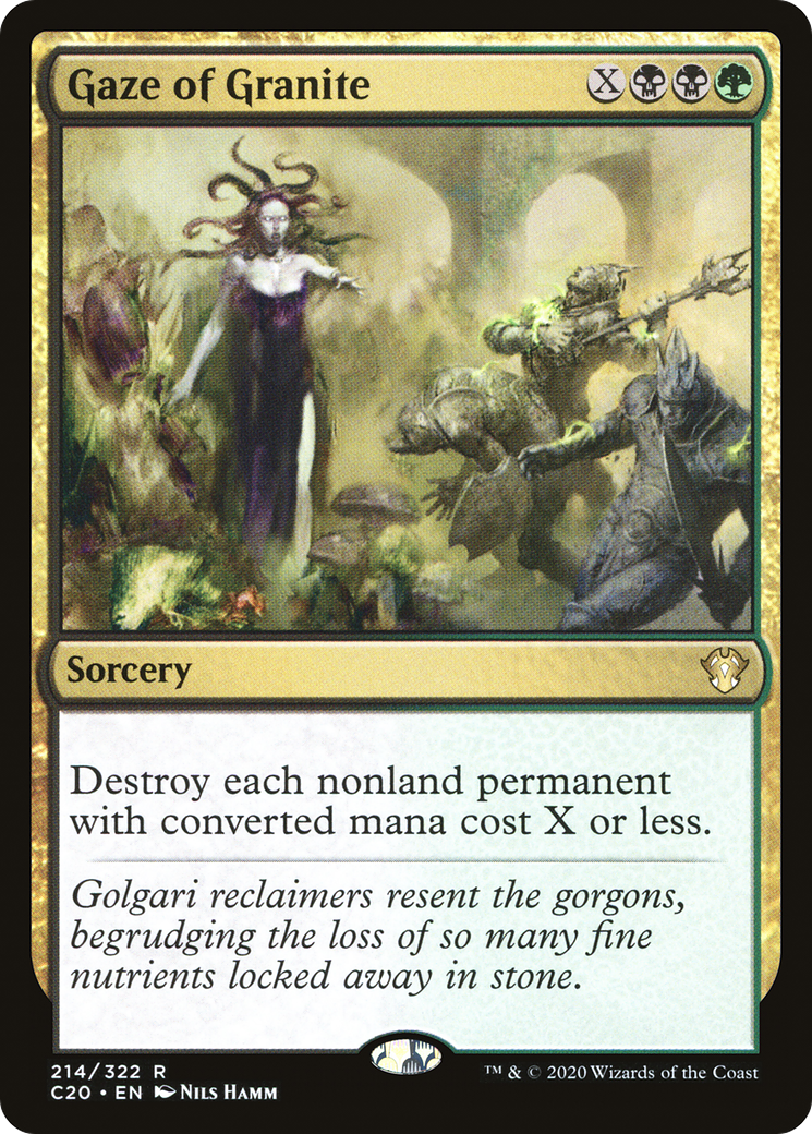 Gaze of Granite (C20-214) [Commander 2020] MTG Single Wizards of the Coast