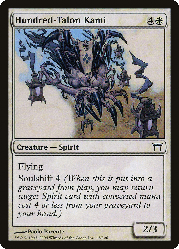 Hundred-Talon Kami (CHK-016) [Champions of Kamigawa] Foil MTG Single Wizards of the Coast