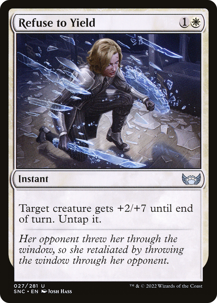 Refuse to Yield (SNC-027) [Streets of New Capenna] Foil MTG Single Wizards of the Coast