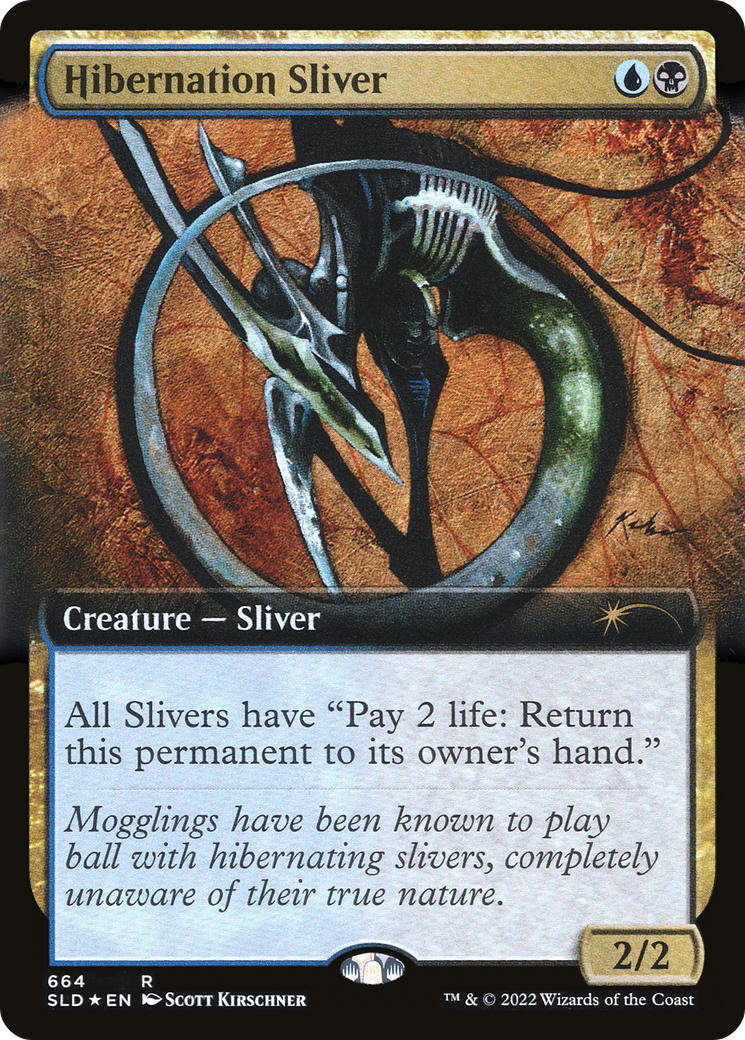 Hibernation Sliver (SLD-664) [Secret Lair] Drop (Extended Art) Foil MTG Single Wizards of the Coast