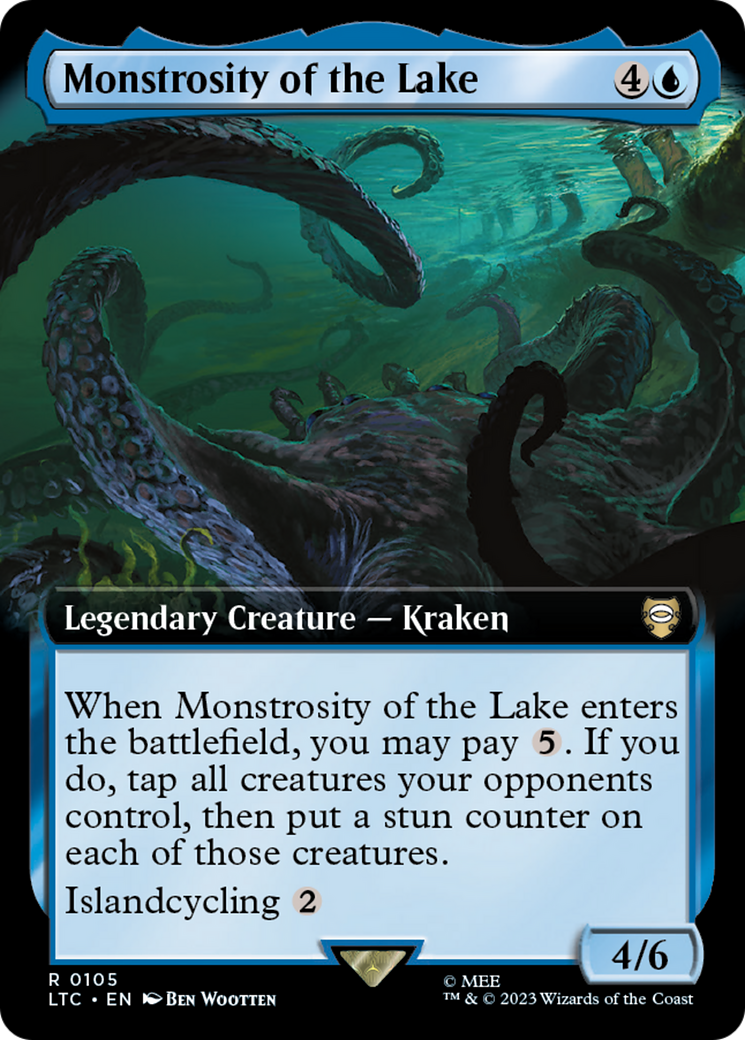 Monstrosity of the Lake (LTC-105) [Tales of Middle-earth Commander] (Extended Art) MTG Single Wizards of the Coast