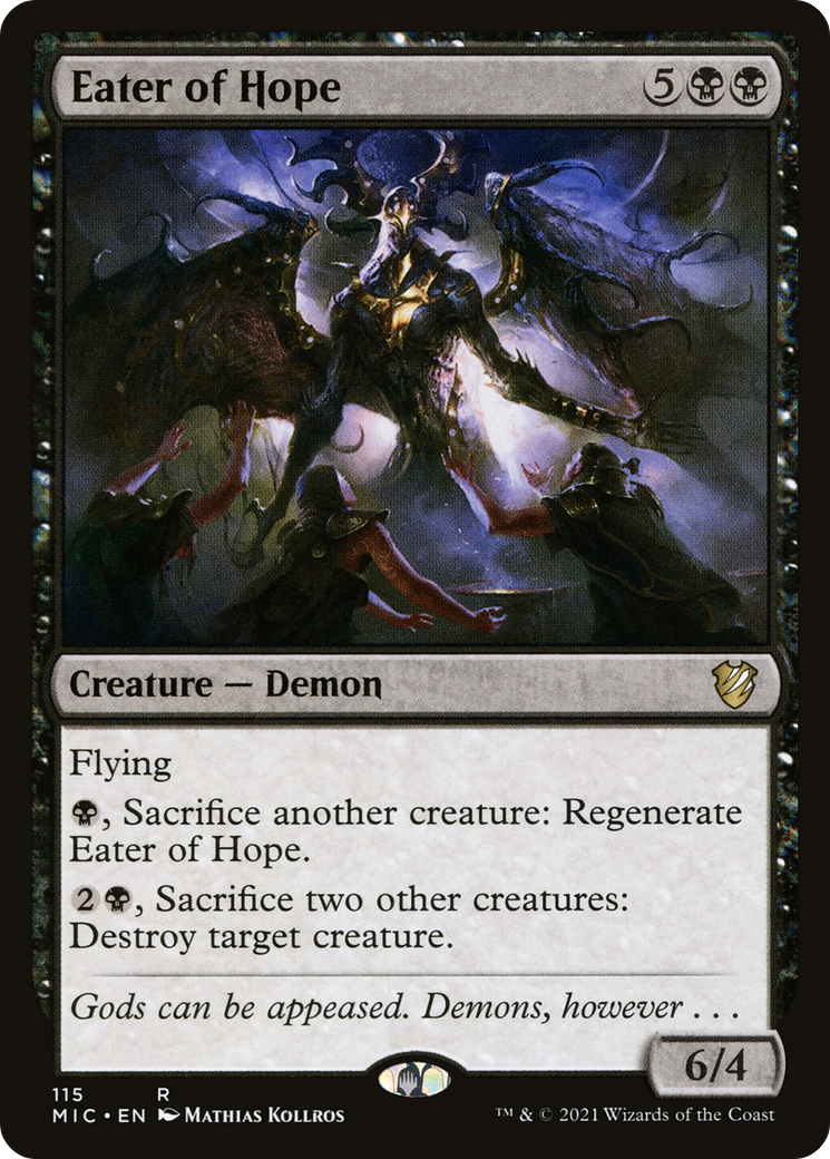 Eater of Hope (MIC-115) [Midnight Hunt Commander] MTG Single Wizards of the Coast
