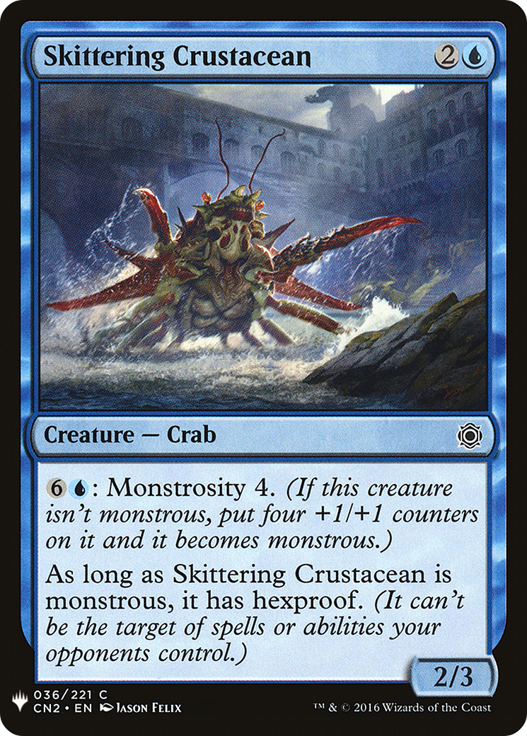 Skittering Crustacean (LIST-CN2-36) [Mystery Booster] The List MTG Single Wizards of the Coast
