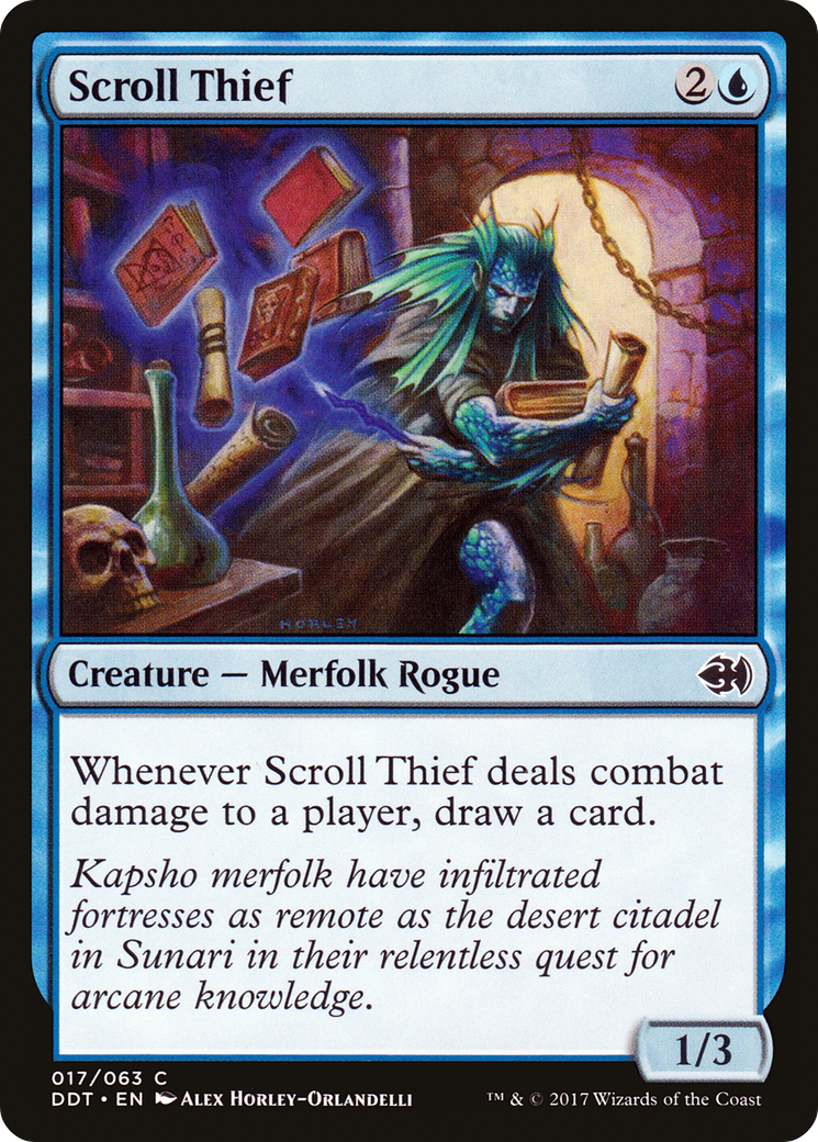 Scroll Thief (DDT-017) [Misc] Duel Decks: Merfolk vs. Goblins MTG Single Wizards of the Coast