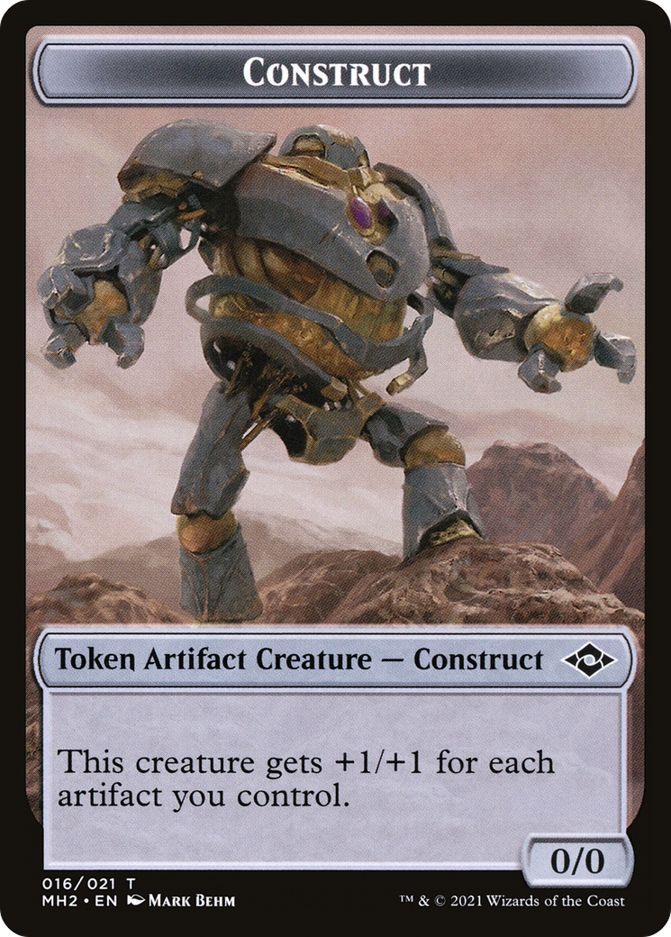 Construct (TMH2-016) [Tokens] Modern Horizons 2 Tokens Foil MTG Single Wizards of the Coast