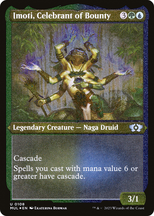 Imoti, Celebrant of Bounty (MUL-108) [Multiverse Legends] Foil MTG Single Multiverse Legends