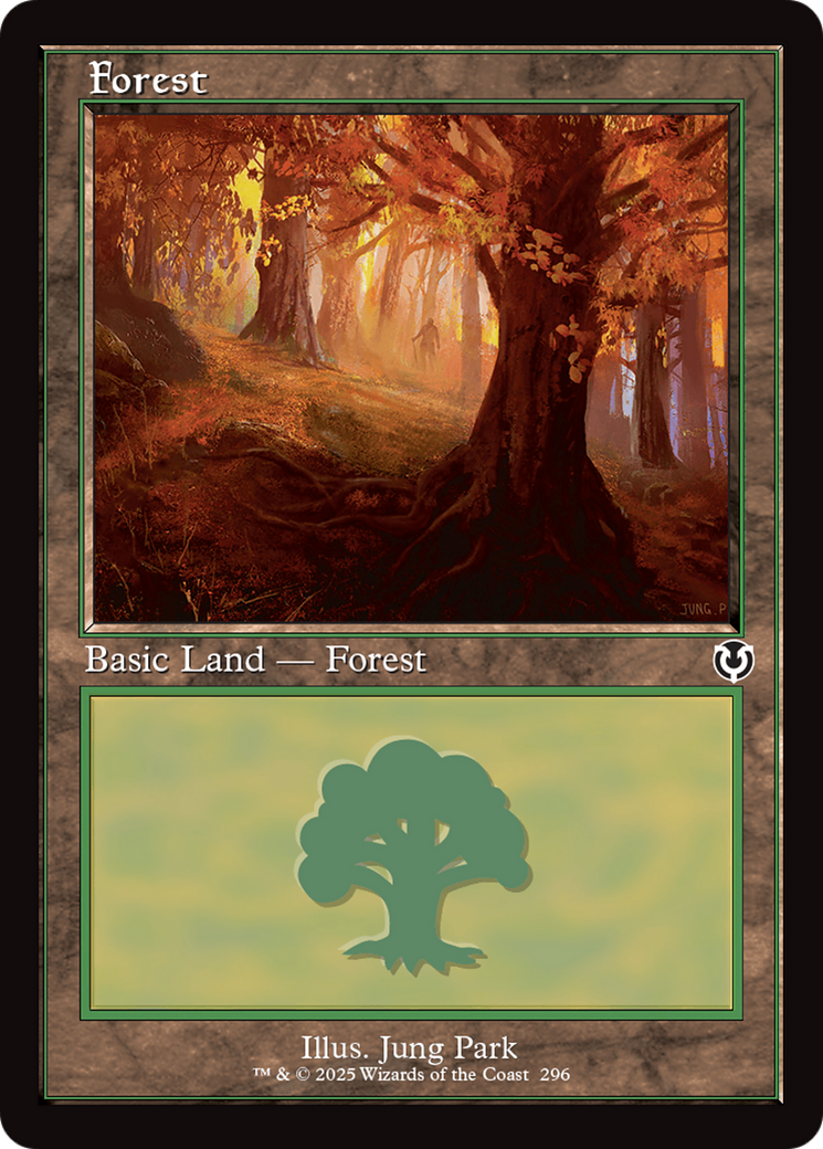 Forest (296) (INR-296) [Innistrad Remastered] Foil MTG Single Wizards of the Coast