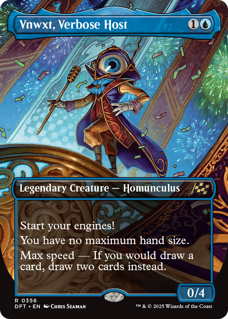 Vnwxt, Verbose Host (DFT-356) [Aetherdrift] (Borderless) MTG Single Wizards of the Coast