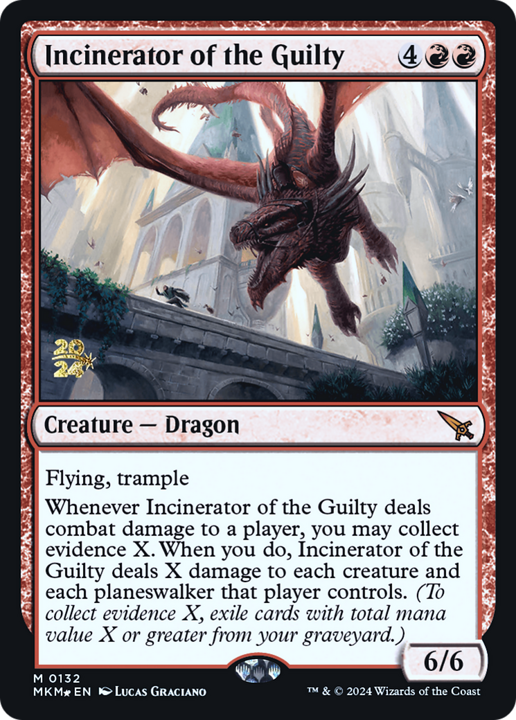 Incinerator of the Guilty (PRE-132) [Murders at Karlov Manor Promos] Foil MTG Single Wizards of the Coast