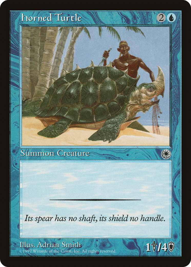 Horned Turtle (POR-057) [Misc] Portal MTG Single Wizards of the Coast