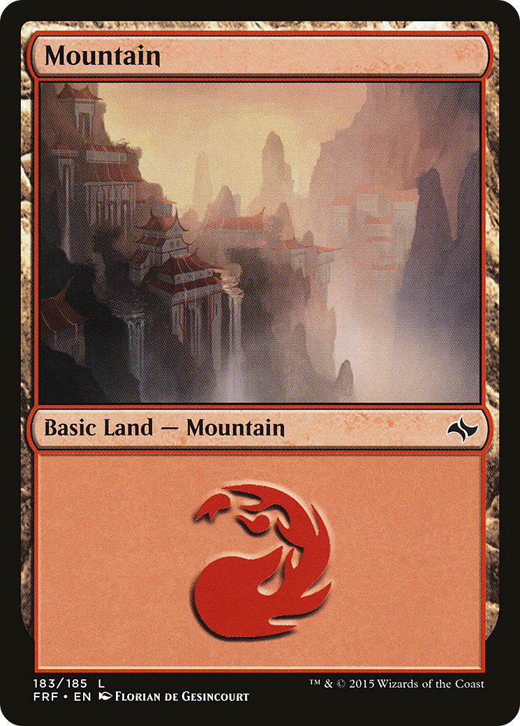 Mountain (FRF-183) [Fate Reforged] Foil MTG Single Wizards of the Coast