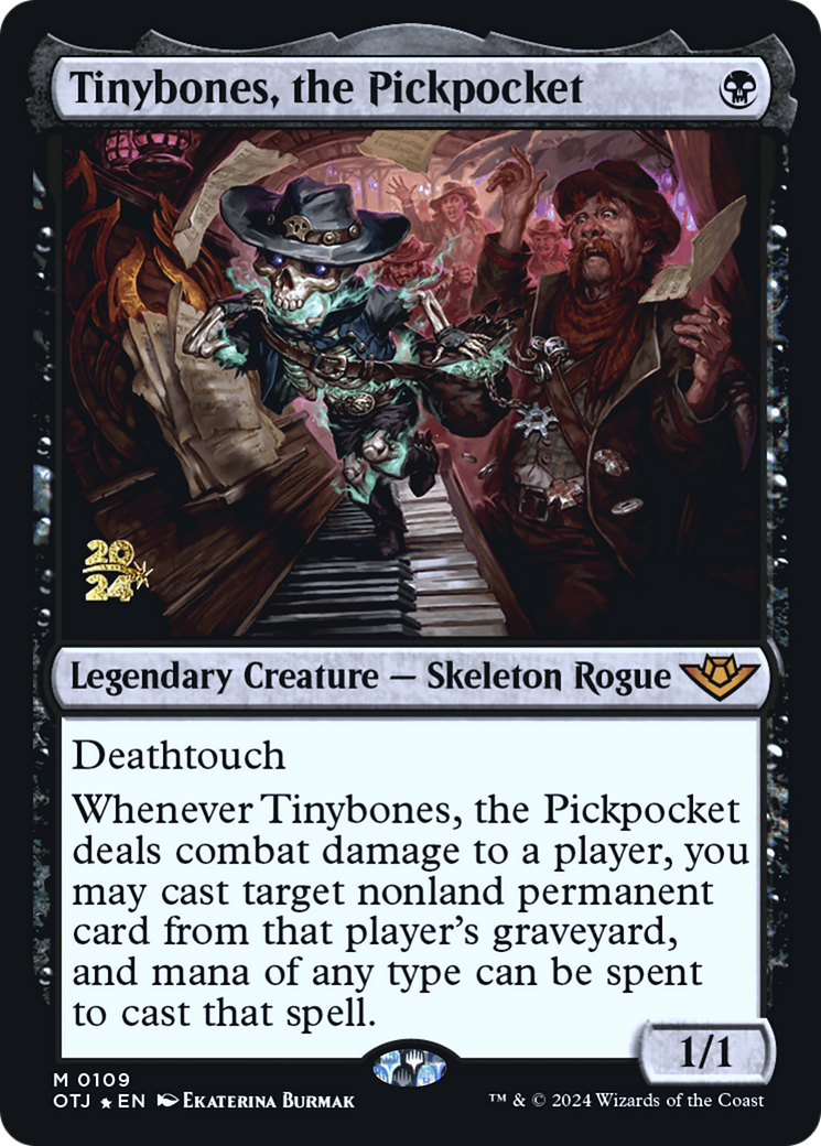Tinybones, the Pickpocket (PRE-109) [Outlaws of Thunder Junction Promos] Foil MTG Single Wizards of the Coast
