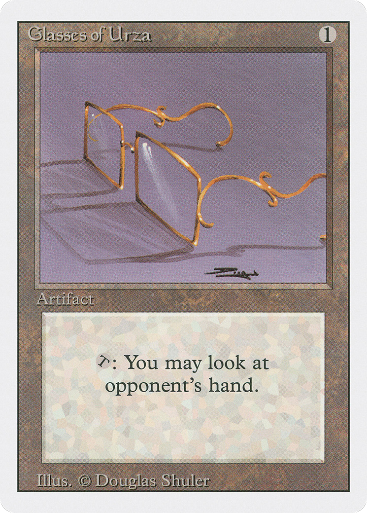 Glasses of Urza (3ED-) [Revised Edition] MTG Single Wizards of the Coast