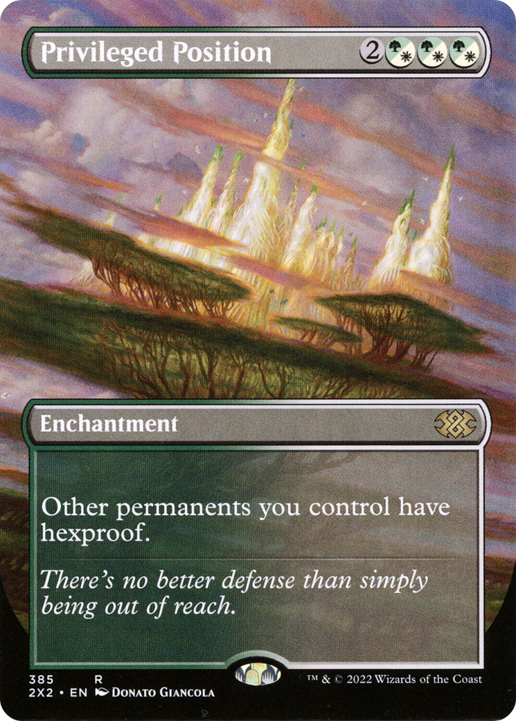 Privileged Position (2X2-385) [Double Masters 2022] (Borderless) MTG Single Wizards of the Coast