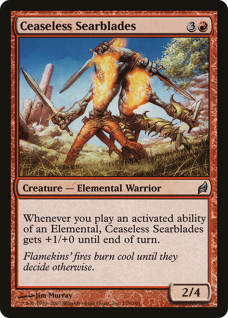 Ceaseless Searblades (LRW-158) [Lorwyn] Foil MTG Single Wizards of the Coast