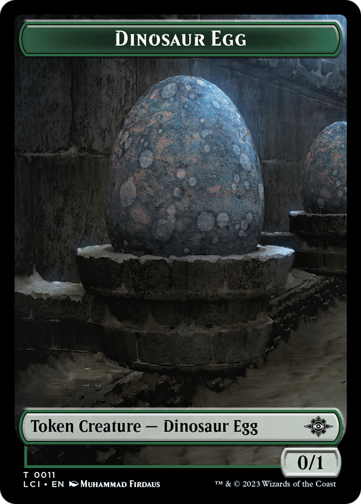 Dinosaur Egg (TLCI-011) [Tokens] The Lost Caverns of Ixalan Tokens MTG Single Wizards of the Coast