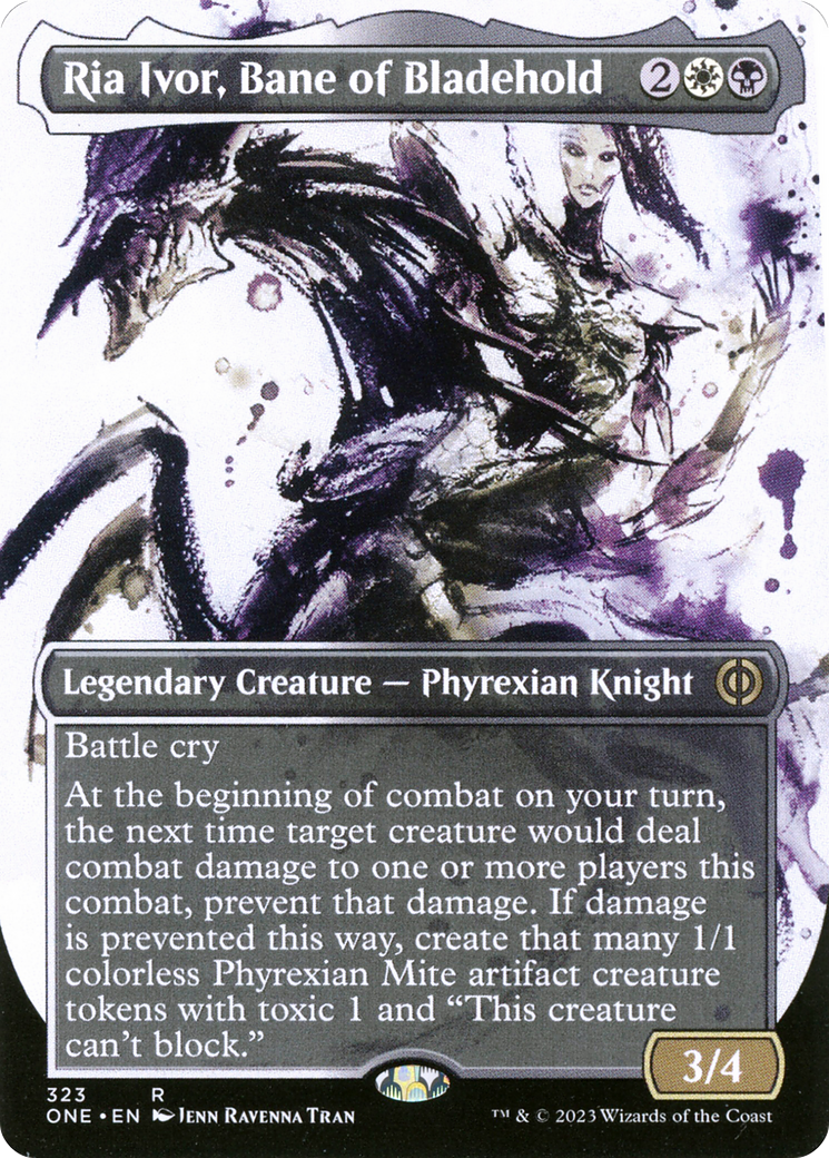 Ria Ivor, Bane of Bladehold (ONE-323) [Phyrexia: All Will Be One] (Showcase) (Borderless) MTG Single Wizards of the Coast