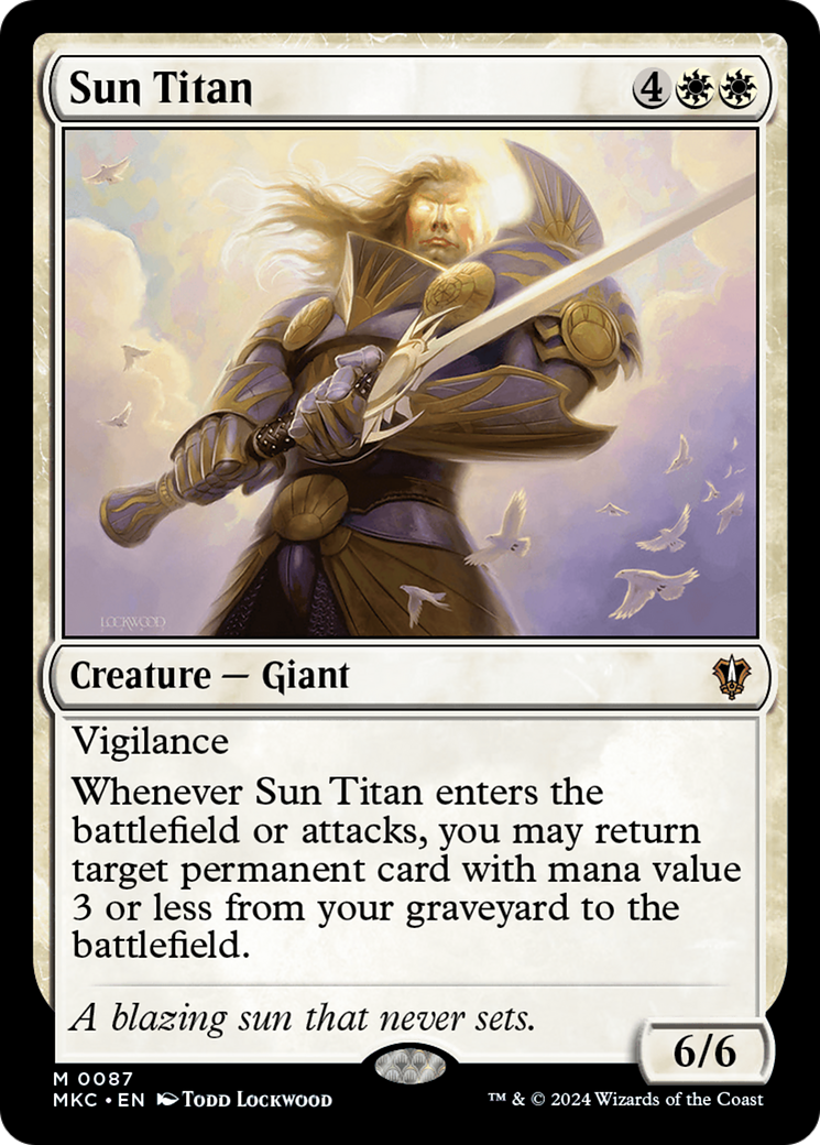 Sun Titan (MKC-087) [Murders at Karlov Manor Commander] MTG Single Wizards of the Coast