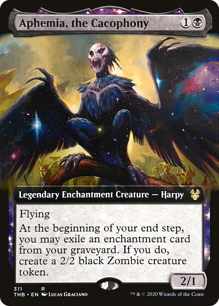 Aphemia, the Cacophony (THB-311) [Theros Beyond Death] (Extended Art) Foil MTG Single Wizards of the Coast