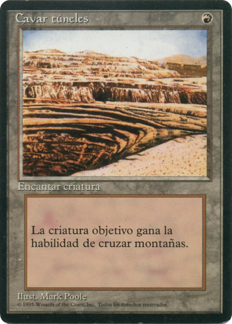 Burrowing (4BB-) [Fourth Edition Foreign Black Border] MTG Single Wizards of the Coast