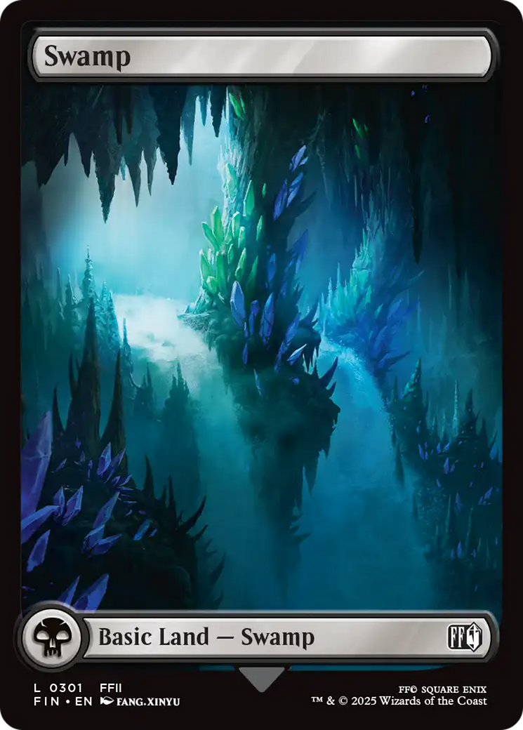 Swamp (FIN-301) [FINAL FANTASY] Foil MTG Single Wizards of the Coast