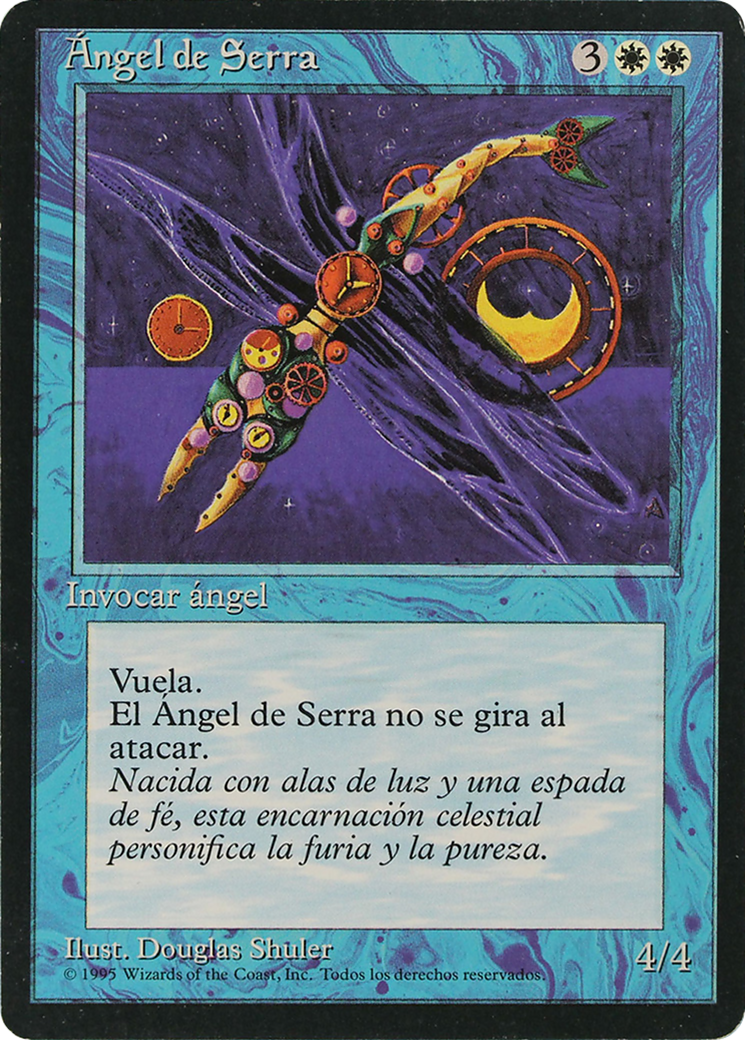 Serra Angel (4BB-050) [Fourth Edition Foreign Black Border] MTG Single Wizards of the Coast