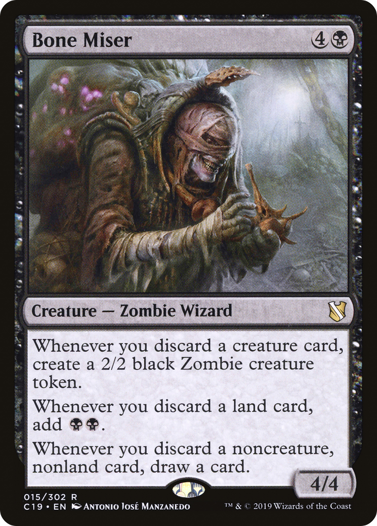 Bone Miser (C19-015) [Commander 2019] MTG Single Wizards of the Coast