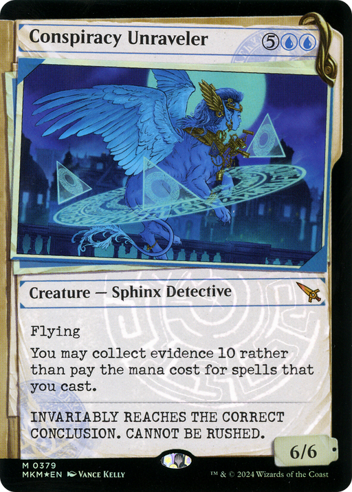 Conspiracy Unraveler (Invisible Ink) (MKM-379) [Murders at Karlov Manor] (Showcase) Foil MTG Single Wizards of the Coast