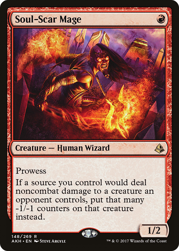 Soul-Scar Mage (AKH-148) [Amonkhet] Foil MTG Single Wizards of the Coast